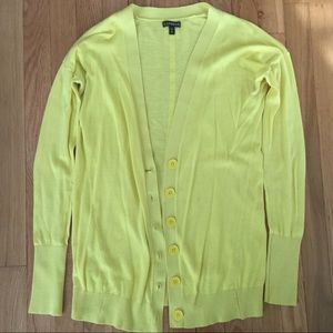Express Bright Yellow Cardigan